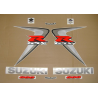 Suzuki GSX-R 600 2006 - WHITE/SILVER VERSION DECALS SET