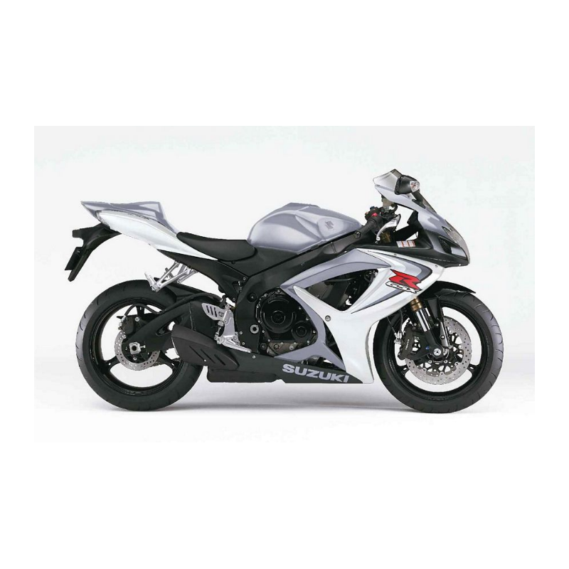 Suzuki GSX-R 600 2006 - WHITE/SILVER VERSION DECALS SET