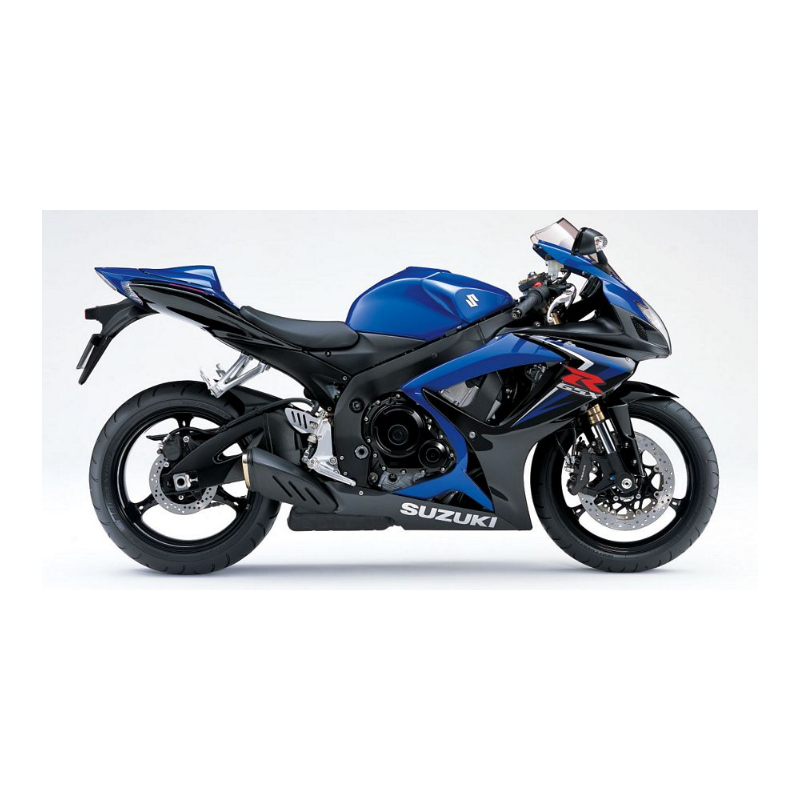 SUZUKI GSX-R 600 2007 - BLUE/BLACK VERSION DECALS SET