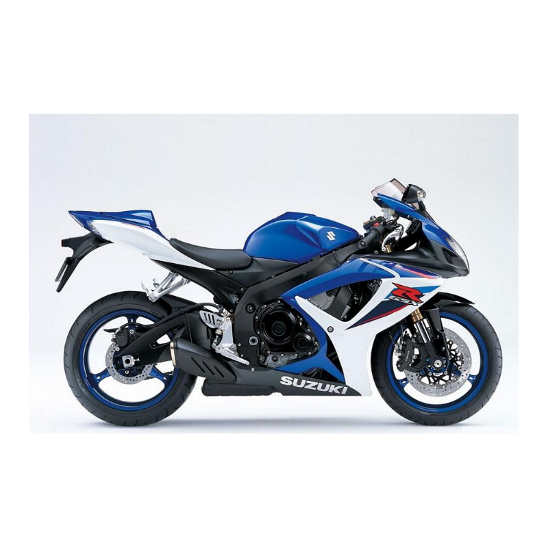 Suzuki GSX-R 600 2007 - BLUE/WHITE VERSION DECALS SET