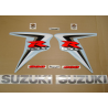 Suzuki GSX-R 600 2007 - RED/WHITE VERSION DECALS SET