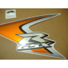 Suzuki GSX-R 600 2008 - ORANGE/SILVER VERSION DECALS SET