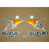 Suzuki GSX-R 600 2008 - ORANGE/SILVER VERSION DECALS SET