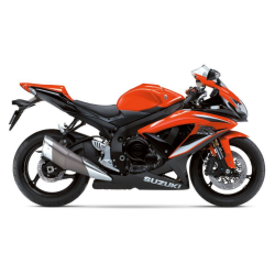 Suzuki GSX-R 600 2009 - ORANGE/BLACK VERSION DECALS SET