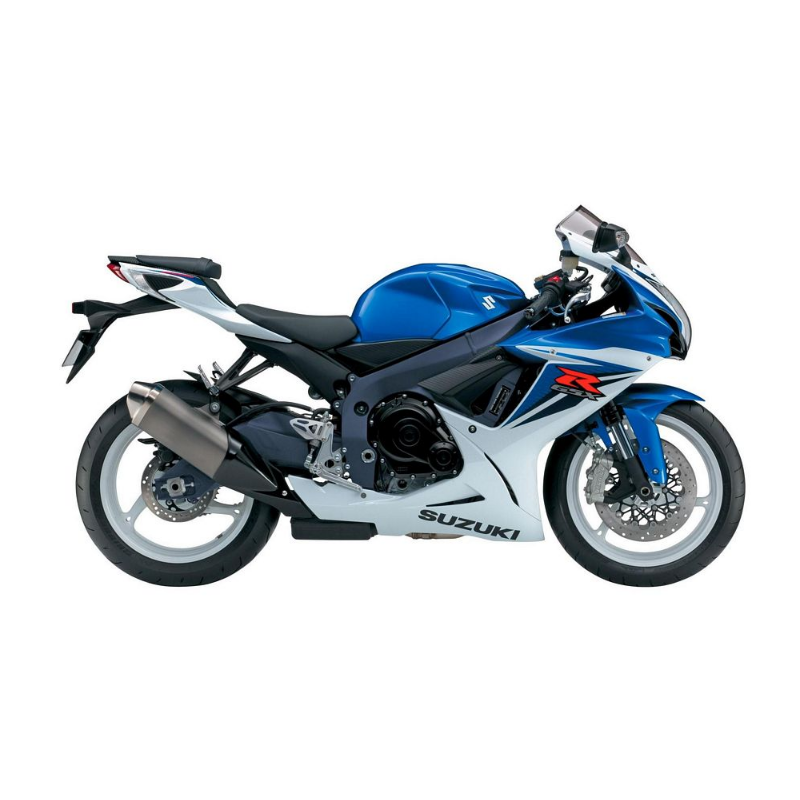 Suzuki GSX-R 600 2012 - WHITE/BLUE VERSION DECALS SET