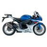 Suzuki GSX-R 600 2012 - WHITE/BLUE VERSION DECALS SET