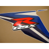 Suzuki GSX-R 600 2012 - WHITE/BLUE VERSION DECALS SET
