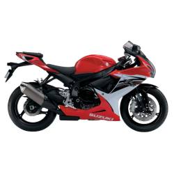 Suzuki GSX-R 600 2013 - RED/WHITE VERSION DECALS SET