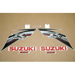 Suzuki GSX-R 600 2013 - WHITE/BLACK VERSION DECALS SET
