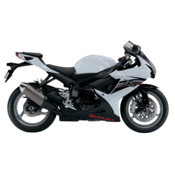 Suzuki GSX-R 600 2013 - WHITE/BLACK VERSION DECALS SET