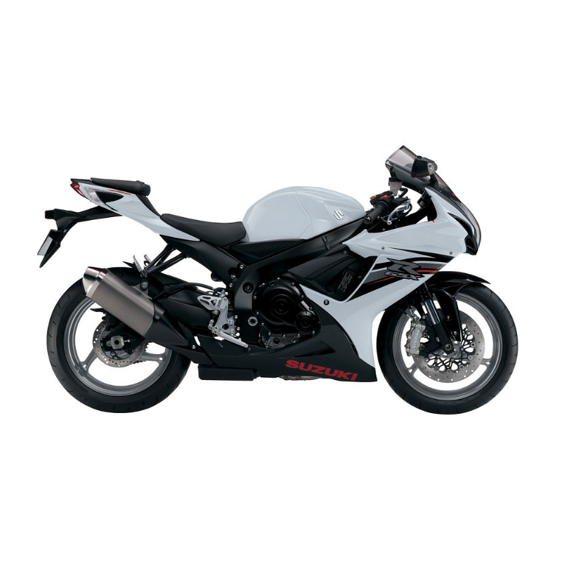 Suzuki GSX-R 600 2013 - WHITE/BLACK VERSION DECALS SET