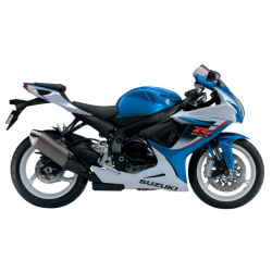Suzuki GSX-R 600 2013 - WHITE/BLUE VERSION DECALS SET