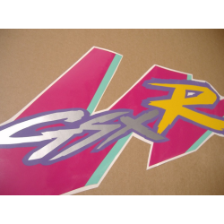 SUZUKI GSX-R 750 1992 - BLACK/PINK VERSION DECALS SET