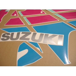 SUZUKI GSX-R 750 1992 - BLACK/PINK VERSION DECALS SET