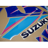 SUZUKI GSX-R 750 1992 - WHITE/BLUE VERSION DECALS SET