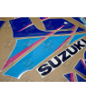SUZUKI GSX-R 750 1992 - WHITE/BLUE VERSION DECALS SET