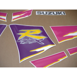 SUZUKI GSX-R 750 1994 - BLACK/PURPLE VERSION DECALS SET
