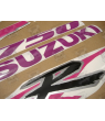 SUZUKI GSX-R 750 1994 - SILVER/PINK VERSION DECALS SET