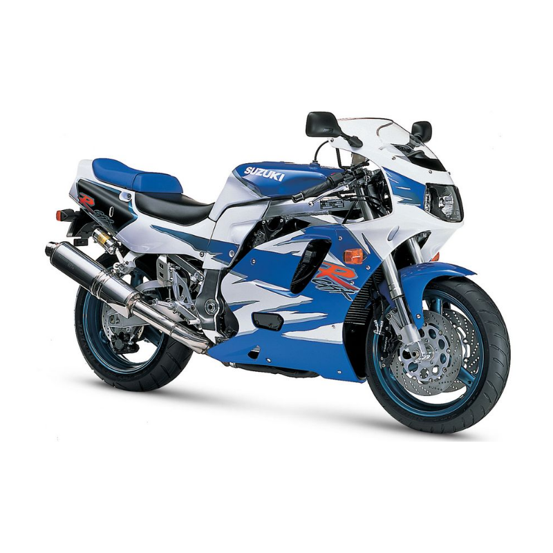 SUZUKI GSX-R 750 1995 - WHITE/BLUE VERSION DECALS SET