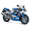 SUZUKI GSX-R 750 1995 - WHITE/BLUE VERSION DECALS SET