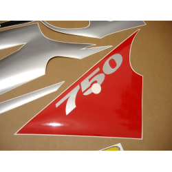 Suzuki GSX-R 750 1997 - RED/BLACK/SILVER VERSION DECALS SET