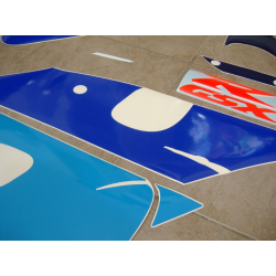 Suzuki GSX-R 750 1997 - WHITE/BLUE VERSION DECALS SET