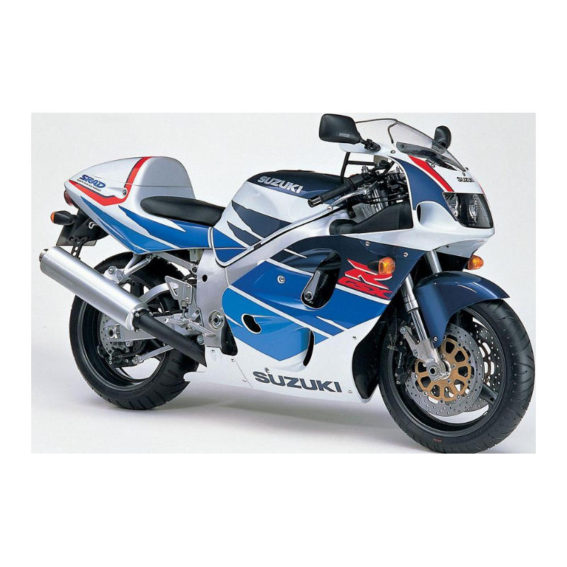 Suzuki GSX-R 750 1997 - WHITE/BLUE VERSION DECALS SET