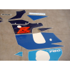 Suzuki GSX-R 750 1998 - WHITE/BLUE VERSION DECALS SET