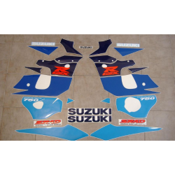 Suzuki GSX-R 750 1998 - WHITE/BLUE VERSION DECALS SET
