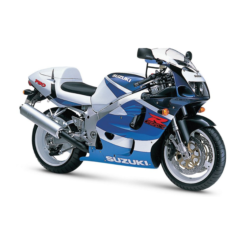 Suzuki GSX-R 750 1999 - WHITE/BLUE VERSION DECALS SET