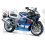 Suzuki GSX-R 750 1999 - WHITE/BLUE VERSION DECALS SET (Compatible Product)