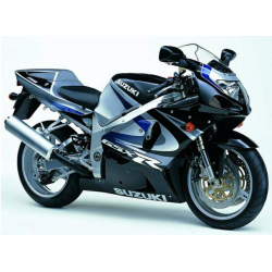 Suzuki GSX-R 750 2000 - BLACK/SILVER VERSION DECALS SET