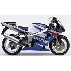 Suzuki GSX-R 750 2001 - WHITE/BLUE VERSION DECALS SET