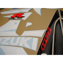 Suzuki GSX-R 750 2002 - WHITE/BLUE VERSION DECALS SET