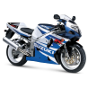Suzuki GSX-R 750 2002 - WHITE/BLUE VERSION DECALS SET