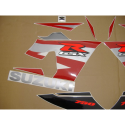 Suzuki GSX-R 750 2004 - BLACK/RED VERSION DECALS SET