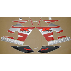 Suzuki GSX-R 750 2004 - BLACK/RED VERSION DECALS SET