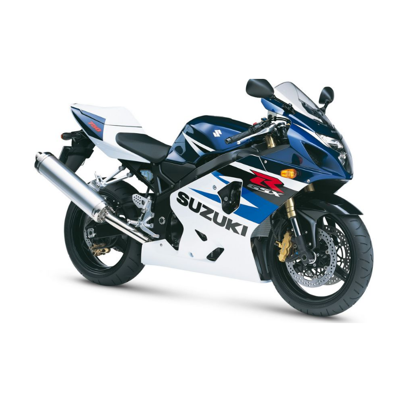 Suzuki GSX-R 750 2004 - WHITE/BLUE VERSION DECALS SET