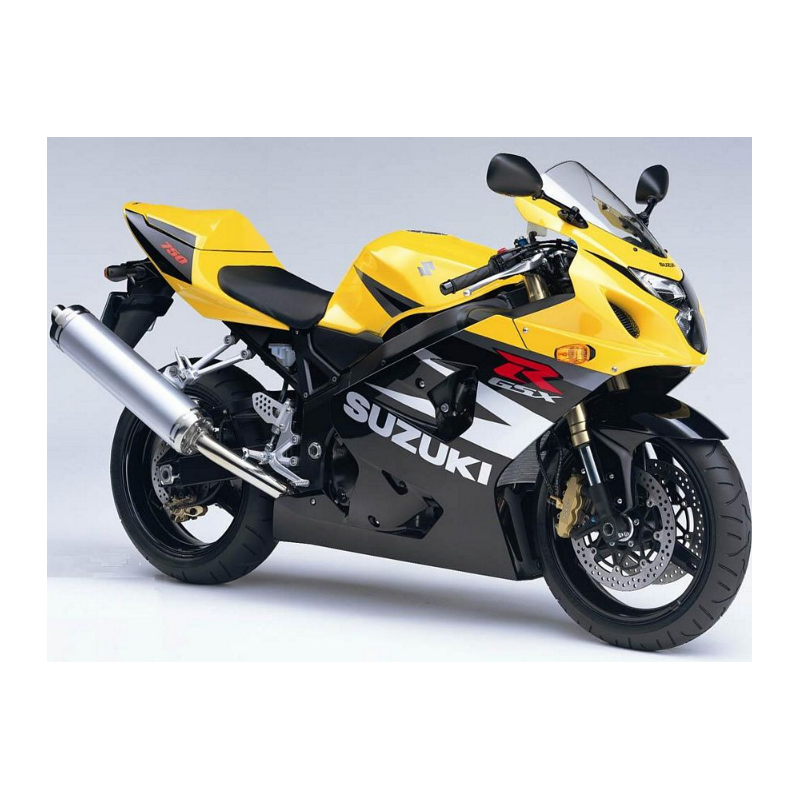 Suzuki GSX-R 750 2004 - YELLOW/BLACK VERSION DECALS SET
