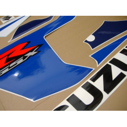 Suzuki GSX-R 750 2005 - BLUE/WHITE VERSION VERSION DECALS SET