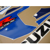 Suzuki GSX-R 750 2005 - BLUE/WHITE VERSION VERSION DECALS SET