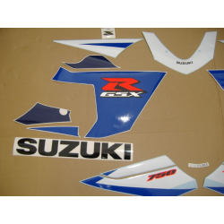 Suzuki GSX-R 750 2005 - BLUE/WHITE VERSION VERSION DECALS SET