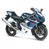 Suzuki GSX-R 750 2005 - BLUE/WHITE VERSION VERSION DECALS SET