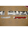 Suzuki GSX-R 750 2006 - BURGUNDY/BLACK VERSION DECALS SET