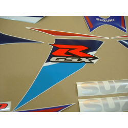 SUZUKI GSX-R 750 2007 WHITE/BLUE VERSION DECALS SET
