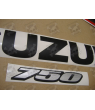 Suzuki GSX-R 750 2008 - BLACK/ORANGE VERSION DECALS SET