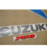 Suzuki GSX-R 750 2010 - WHITE/BLUE VERSION DECALS SET