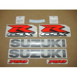 Suzuki GSX-R 750 2011 - WHITE/BLUE VERSION DECALS SET