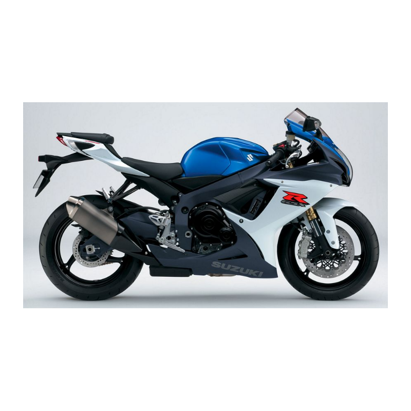 Suzuki GSX-R 750 2011 - WHITE/BLUE VERSION DECALS SET