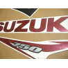 Suzuki GSX-R 750 2012 - BLACK/RED VERSION DECALS SET